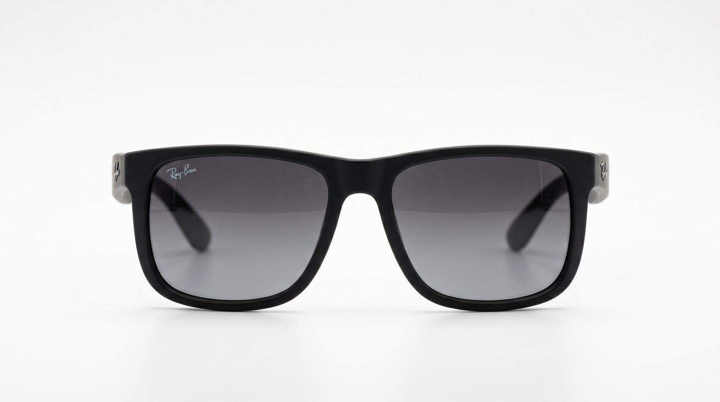 Ray-Ban RB4165 Justin Classic Square Sunglasses – Black, Grey & Brown