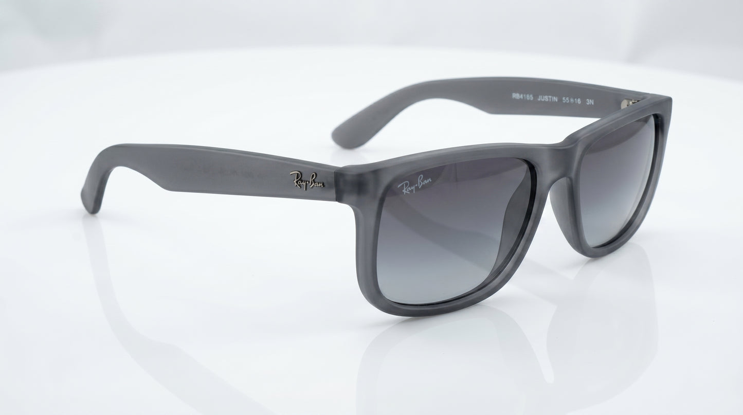 Ray-Ban RB4165 Justin Classic Square Sunglasses – Black, Grey & Brown